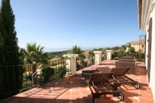 Panoramic views from the property