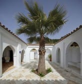 Patio, beautiful finca for sale in the pueblo blanco Gaucin