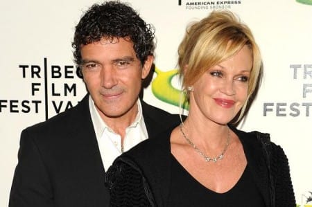 Antonio Banderas and Melanie Griffith in marbella film festival