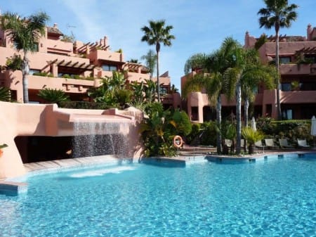 Luxury beach front garden apartment, Cabo Bermejo, New Golden Mile, Estepona