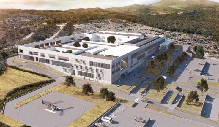 Construction work on new Estepona hospital completed in December 2018