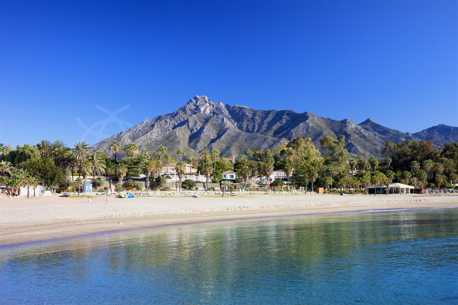 Playa de la milla de oro Marbella