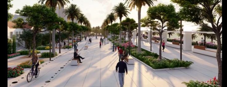Estepona town hall presents project for beachside boulevard park