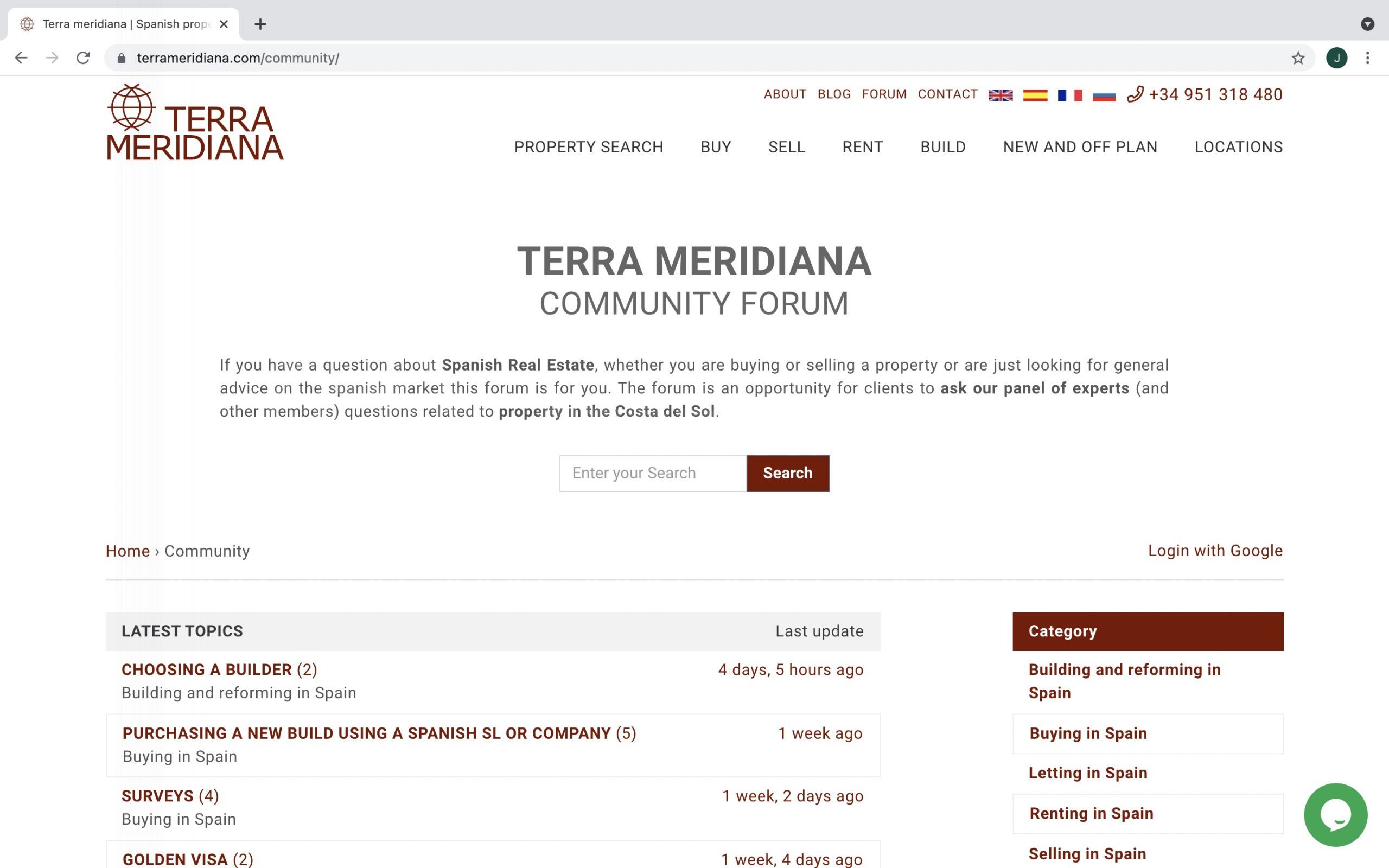 Our new forum for property advice in Spain